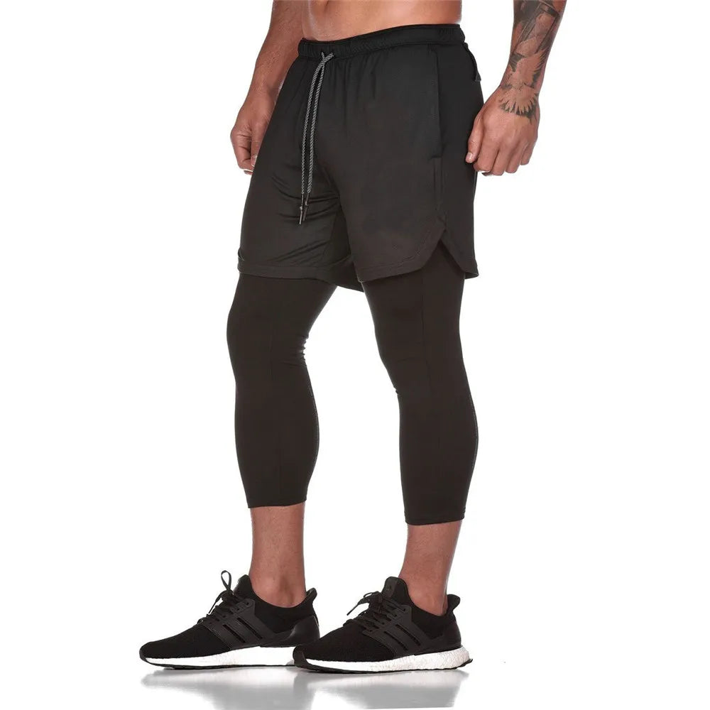 Mens Double Layer Shorts