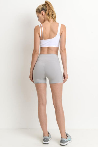 GrayHigh Waist Shorts